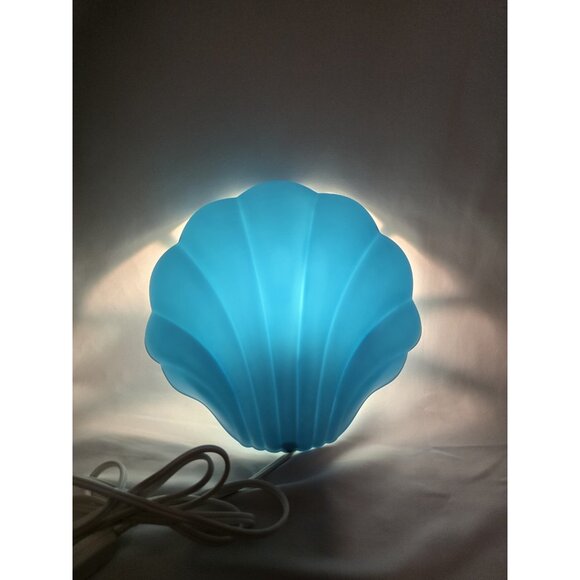 IKEA Smila Snacka Sea Shell Shaped Wall Mount Light Lamp Blue Lot Of 2- VTG - Picture 14 of 16